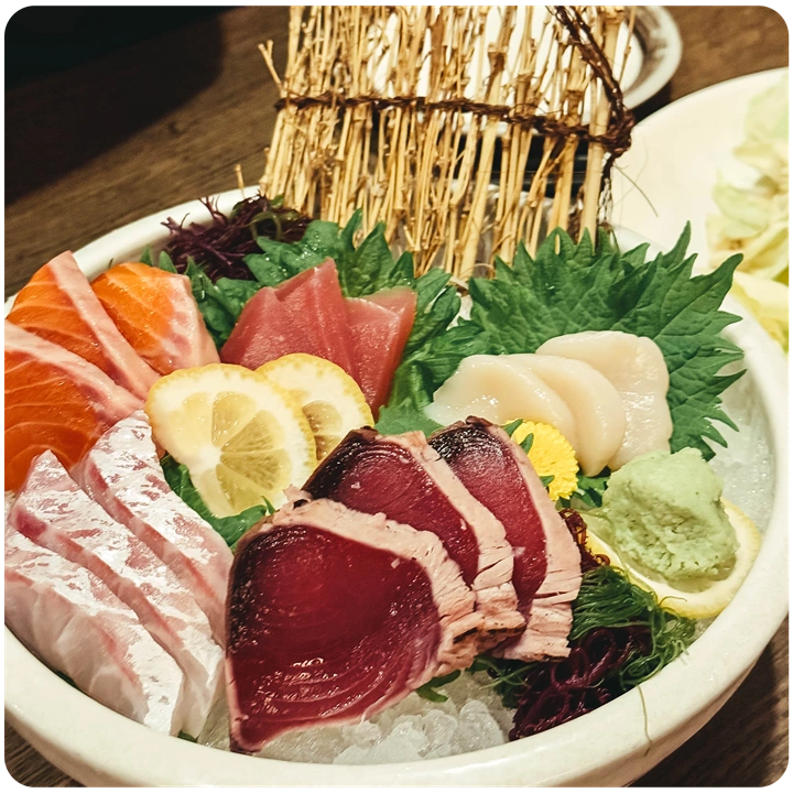 Sashimi and Japanese cuisine