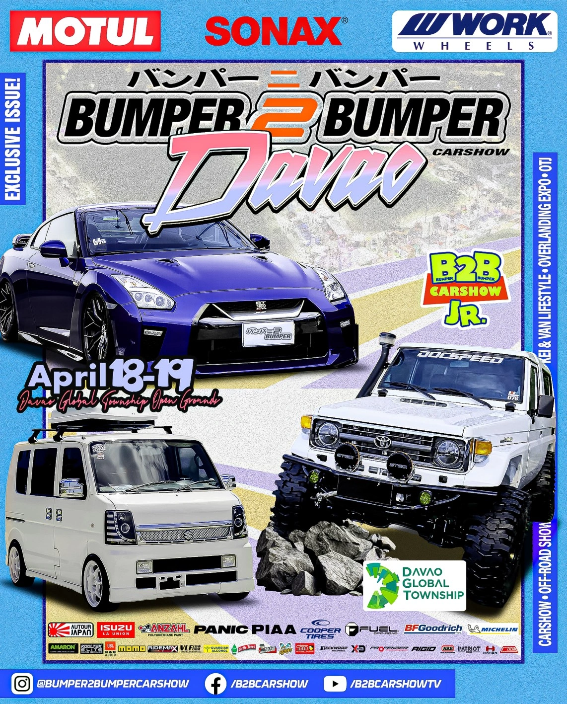 DAVAO: Bumper 2 Bumper Carshow & Off-Road Show Davao