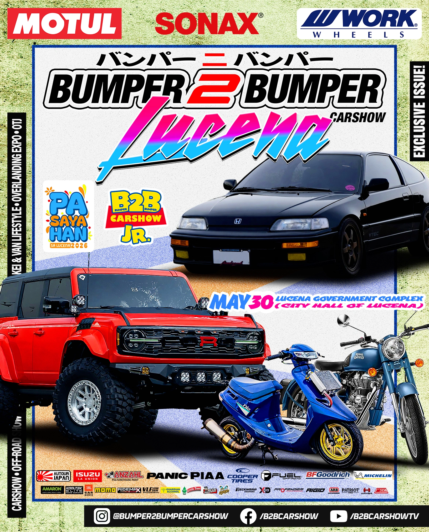 Lucena: Bumper 2 Bumper Carshow x Off-Road Show x Bike 2 Bike Show