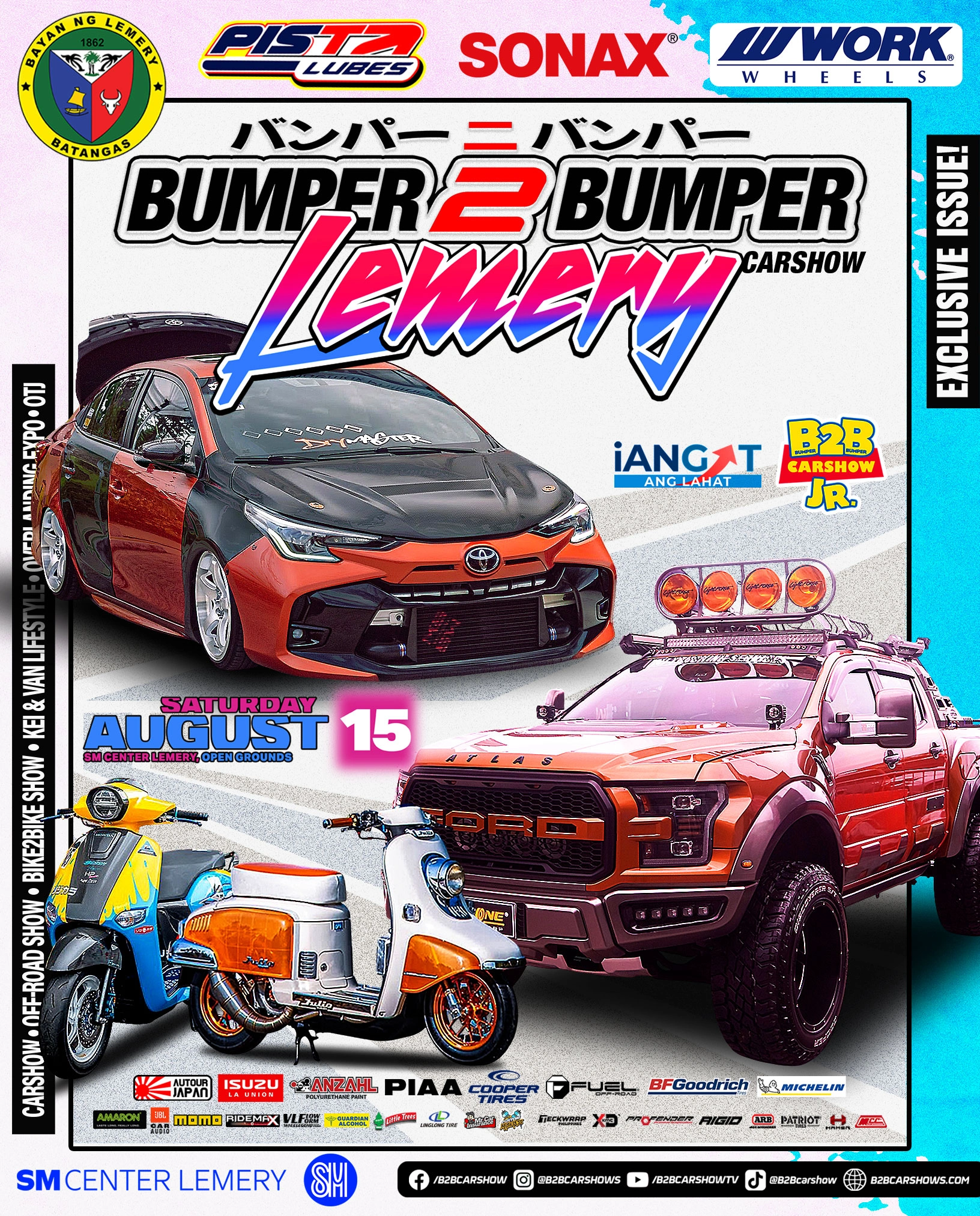 Lemery: Bumper 2 Bumper Carshow x Bike 2 Bike Show x Off-Road Show