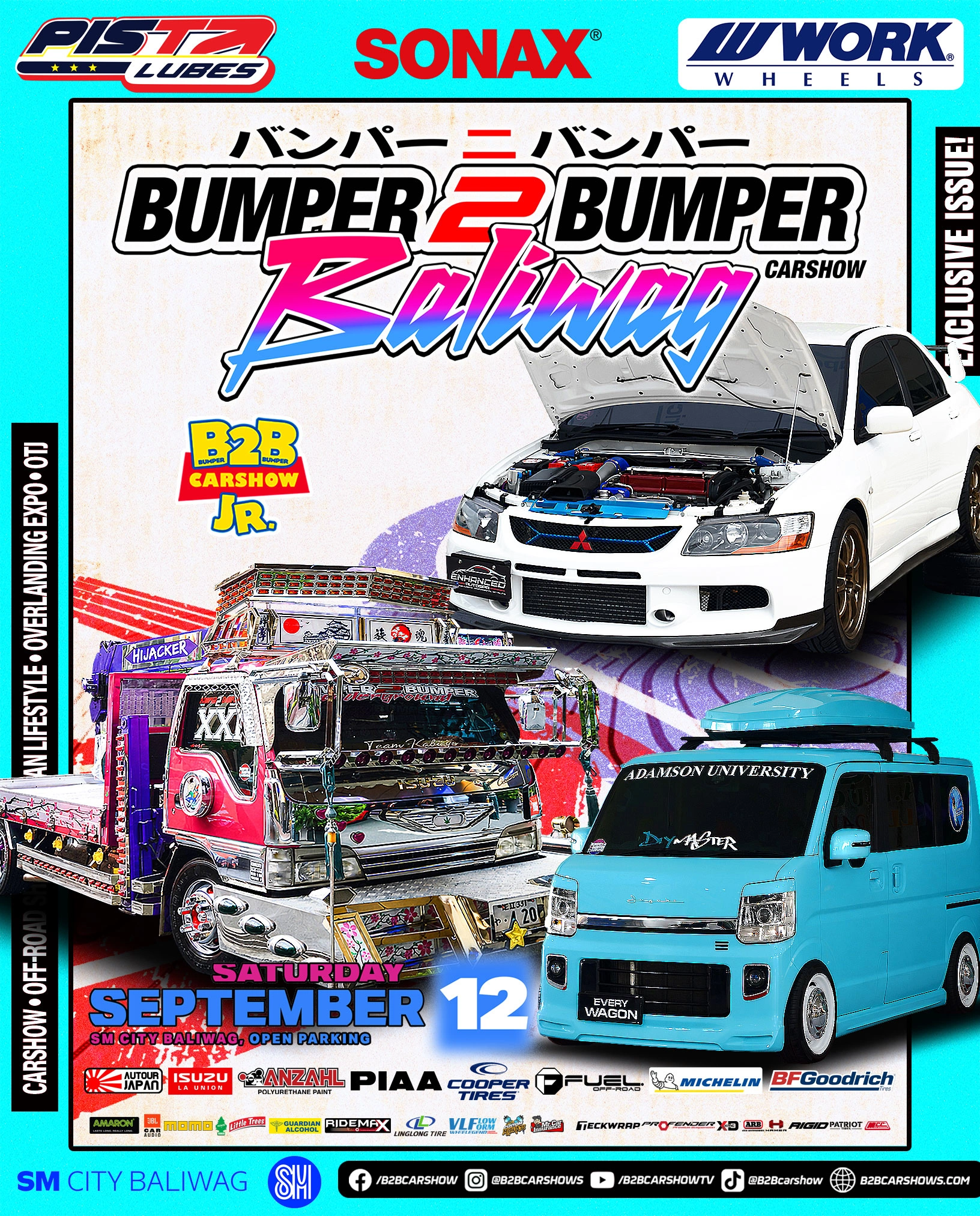 Baliwag: Bumper 2 Bumper Carshow x Off-Road Show Bulacan