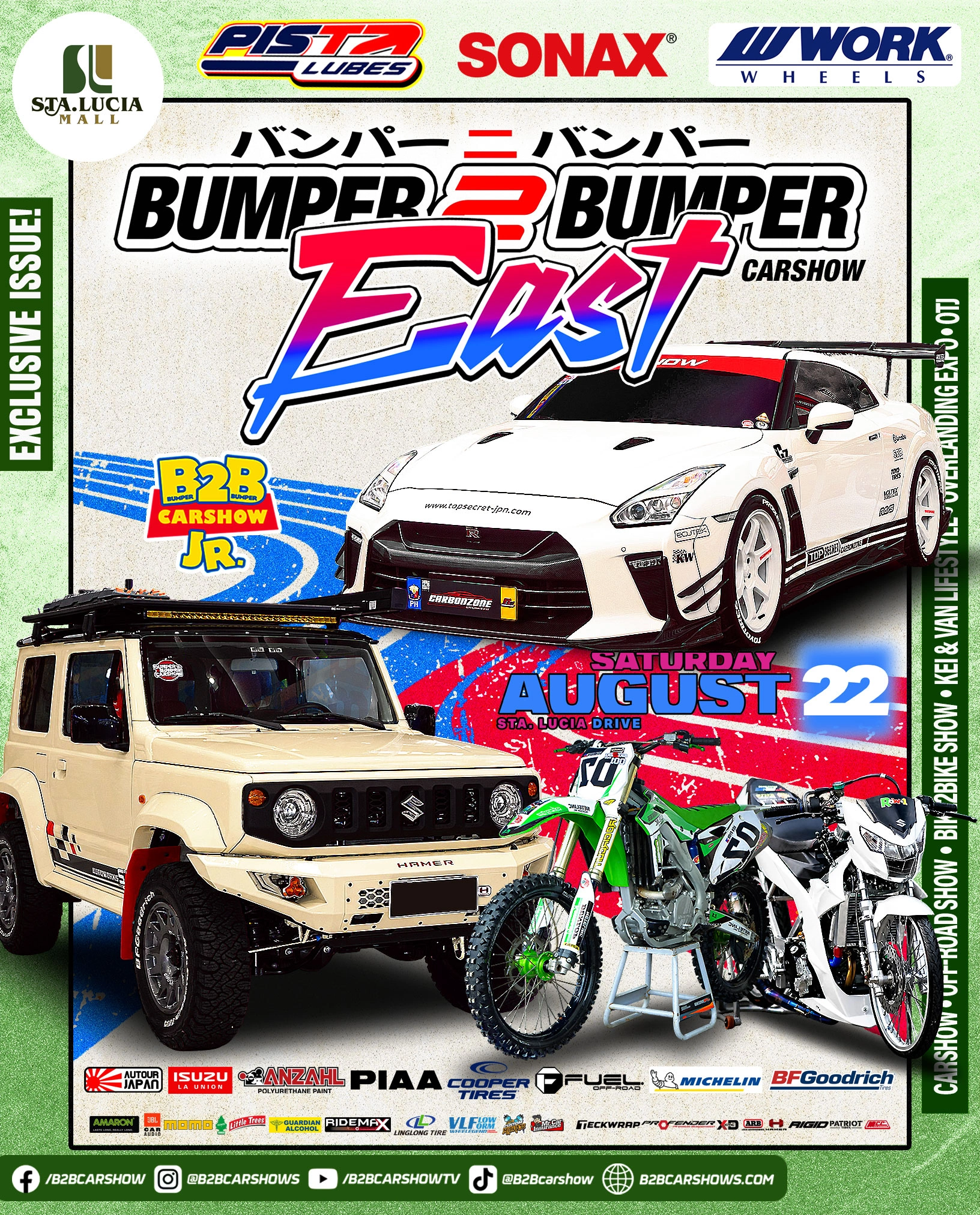 Cainta: Bumper 2 Bumper Carshow & Bike 2 Bike Show East